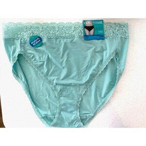 Vanity Fair 9 / 2XL Flattering Lace Hi-Cut Panty NWT